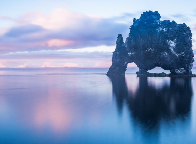 Wallpaper sea, ocean, rock, sky, Hvitserkur, Iceland, 4k, 5k, Nature 1077215064